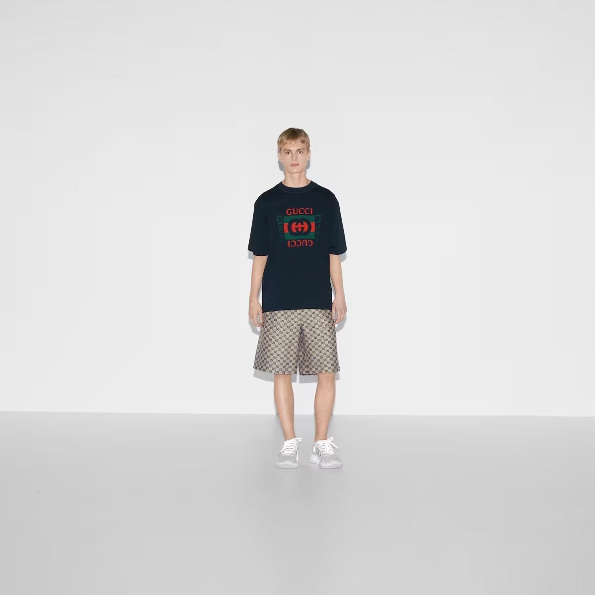 グッチ プリント コットンジャージー Tシャツ 784361 XJGKA