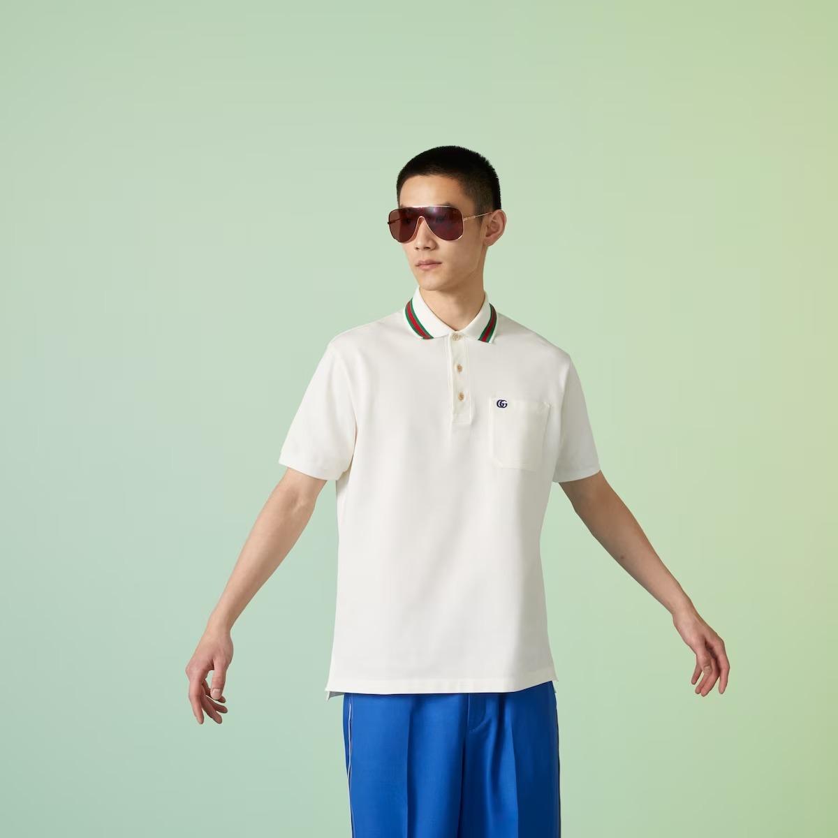 グッチ GUCCI ダブルG コットンピケ ポロシャツ 752604 XJFTL