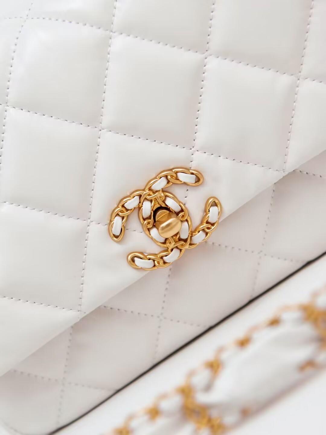 シャネル CHANEL スモール ショルダーバッグ レディース ホワイト AS4423