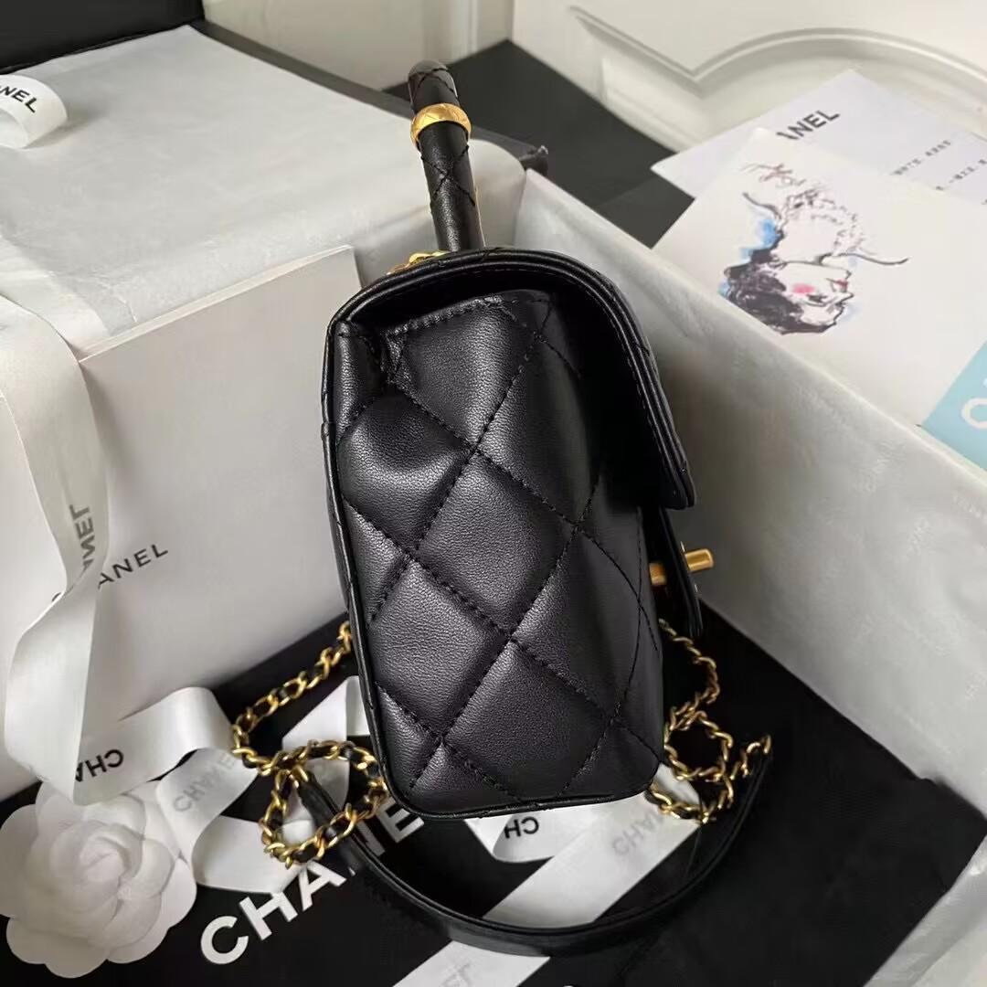 シャネル CHANEL ツイード スモール ヴァニティーケース ブラック AS3973 B10657 94305