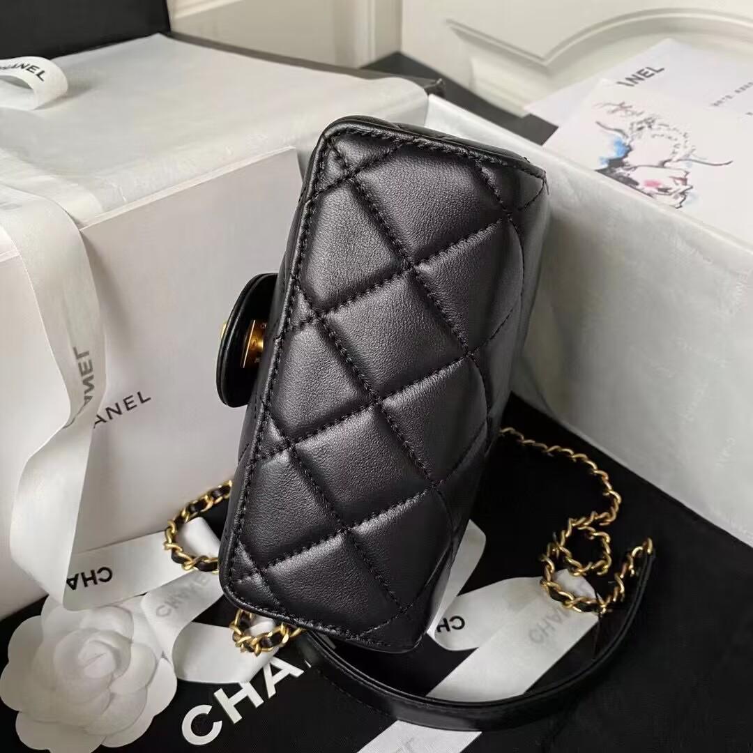 シャネル CHANEL ツイード スモール ヴァニティーケース ブラック AS3973 B10657 94305