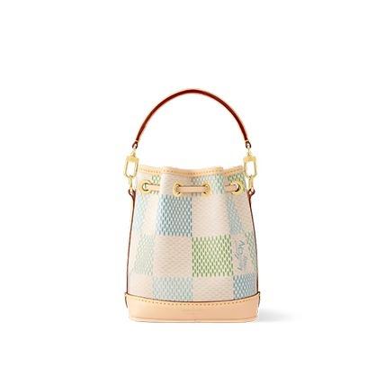 ルイヴィトン LOUIS VUITTON ダミエリシャス ナノ・ノエ  巾着風バッグ ピスタチオ N40640