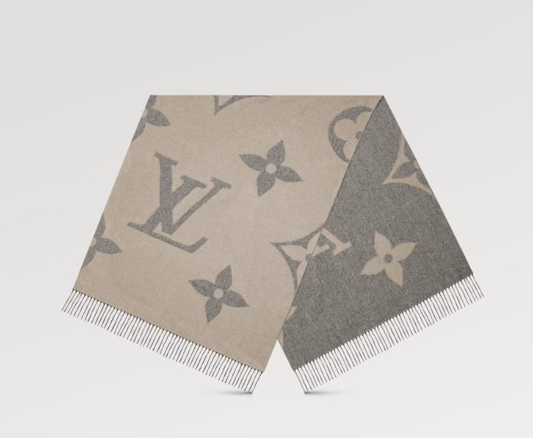ルイヴィトン Louis Vuitton マフラー ・モノグラム ジャイアン M77950/M77951