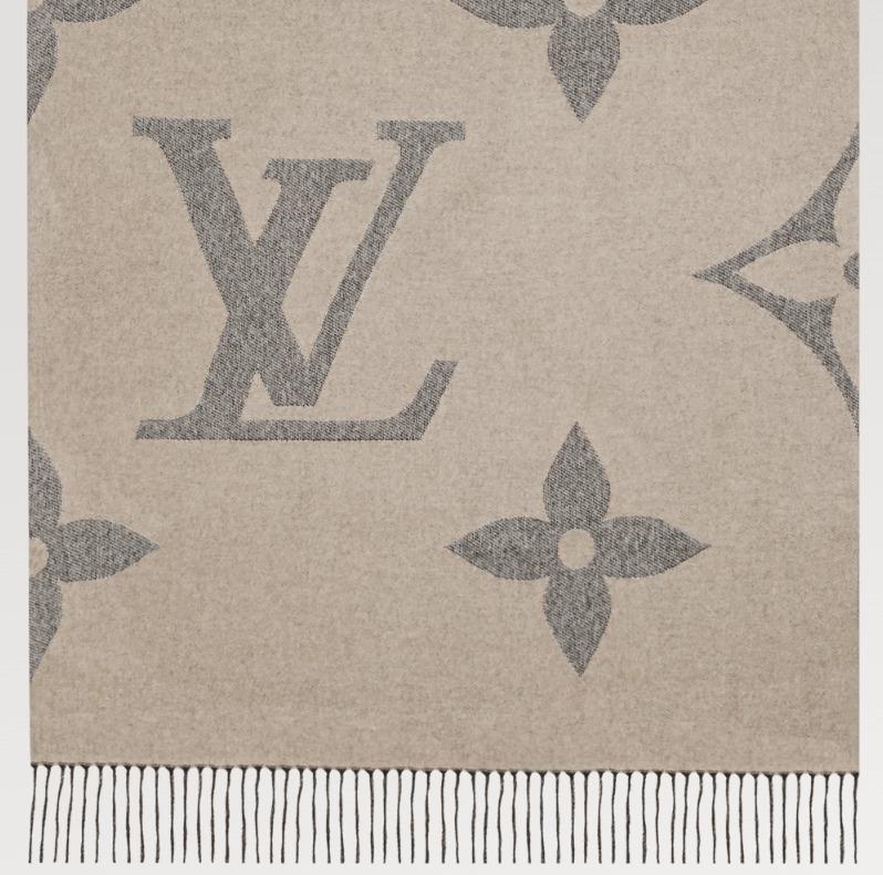 ルイヴィトン Louis Vuitton マフラー ・モノグラム ジャイアン M77950/M77951