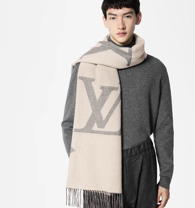 ルイヴィトン Louis Vuitton マフラー ・モノグラム ジャイアン M77950/M77951