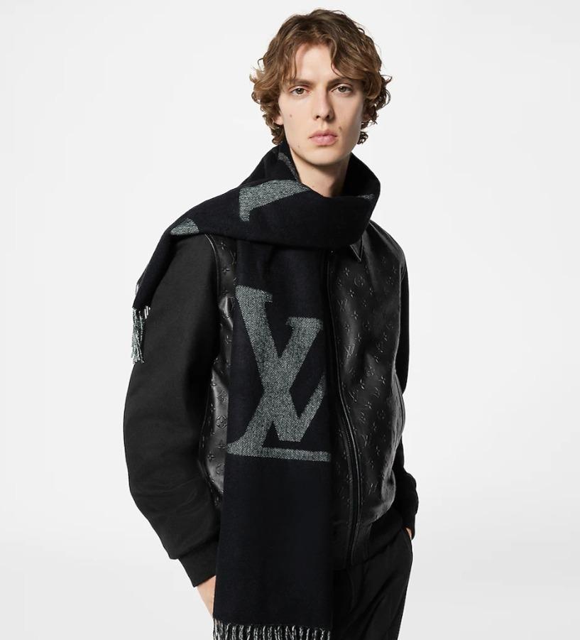 ルイヴィトン Louis Vuitton マフラー ・モノグラム ジャイアン M77950/M77951