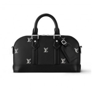 ルイヴィトン Louis Vuitton ショルダーバッグ レザー LVロゴ 黒 M24529