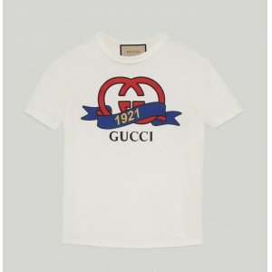 グッチ インターロッキングG 1921 コットン Tシャツ 748287 XJFND 9095