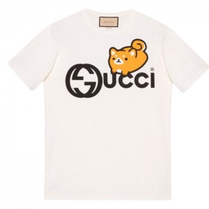グッチ代引 アニマル プリント コットン Tシャツ 548334 XJFB4 9095