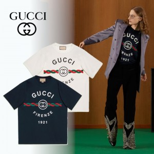 GUCCI グッチフィレンツェ1921 コットン Tシャツ 616036 XJD7T