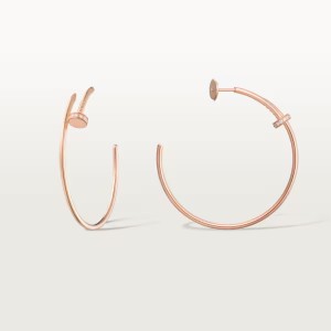 カルティエ ジュスト アン クル イヤリング ピンクゴールド ダイヤモンド B8301212