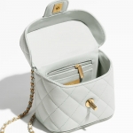 シャネル CHANEL ツイード スモール ヴァニティーケース ブルー AS3973 B10657 NN268