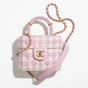 シャネル激安 CHANEL ツイード スモール ヴァニティーケース ピンク AS3973 B10786 NN370