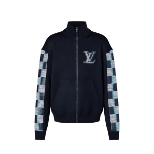 LouisVuitton ウール&レザー トラックトップ ダミエ 1AFANW