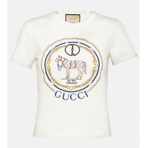 グッチ インターロッキングG コットンジャージー Tシャツ 748287 XJGDJ 9088