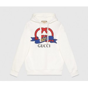 グッチ GUCCI 1921 プリント スウェットシャツ ホワイト 717427 XJFNI 9095