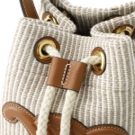セリーヌ TEEN DRAWSTRING ハンドバッグ ベージュ 19653 2fea 02bg