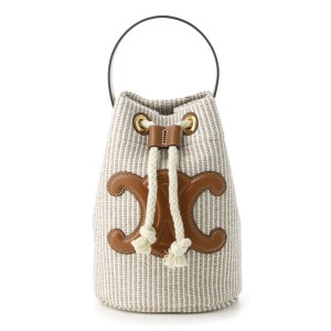 セリーヌ TEEN DRAWSTRING ハンドバッグ ベージュ 19653 2fea 02bg