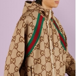GUCCI ストライプ ジャンボ GGジップジャケット ベージュ 713974 XJETI 2270