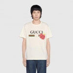 グッチ ロゴ りんご クルーネック 半袖 Tシャツ 548334 XJDNC 9095