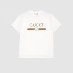 GUCCI代引 ロゴ オーバーサイズ コットン Tシャツ 457095 X5L89