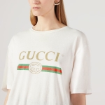 GUCCI代引 ロゴ オーバーサイズ コットン Tシャツ 457095 X5L89