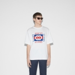 グッチ プリント コットンジャージー Tシャツ 784361 XJGKA