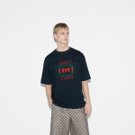 グッチ プリント コットンジャージー Tシャツ 784361 XJGKA