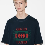 グッチ プリント コットンジャージー Tシャツ 784361 XJGKA