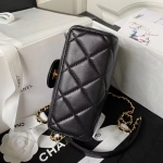 シャネル CHANEL ツイード スモール ヴァニティーケース ブラック AS3973 B10657 94305
