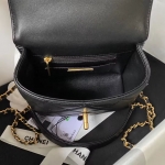 シャネル CHANEL ツイード スモール ヴァニティーケース ブラック AS3973 B10657 94305