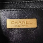 シャネル CHANEL ツイード スモール ヴァニティーケース ブラック AS3973 B10657 94305