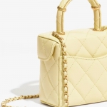 シャネル CHANEL ツイード スモール ヴァニティーケース ライトイエロー AS3973 B10657 NN289