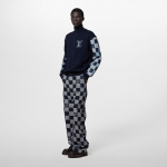 LouisVuitton ウール&レザー トラックトップ ダミエ 1AFANW
