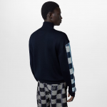 LouisVuitton ウール&レザー トラックトップ ダミエ 1AFANW