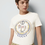 グッチ インターロッキングG コットンジャージー Tシャツ 748287 XJGDJ 9088