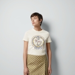 グッチ インターロッキングG コットンジャージー Tシャツ 748287 XJGDJ 9088