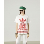 グッチ  adidas×GUCCI コットンジャージー Tシャツ 717422 XJEXI 9095