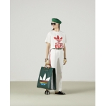 グッチ  adidas×GUCCI コットンジャージー Tシャツ 717422 XJEXI 9095