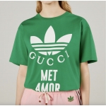 グッチ  adidas×GUCCI コットンジャージー Tシャツ 717422 XJEXH 3791
