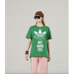 グッチ  adidas×GUCCI コットンジャージー Tシャツ 717422 XJEXH 3791