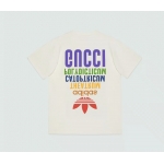 グッチ  adidas×GUCCI コットンジャージー Tシャツ ロゴ 717422 XJEXJ 9095