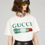 GUCCI リップスティック プリント コットン Tシャツ 717422 XJFHT 9095