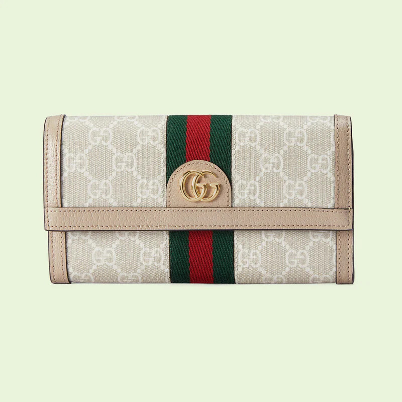 グッチ オフィディア GGモチーフ長財布 コンチネンタル 二つ折り長財布  523153 UULAG 9682