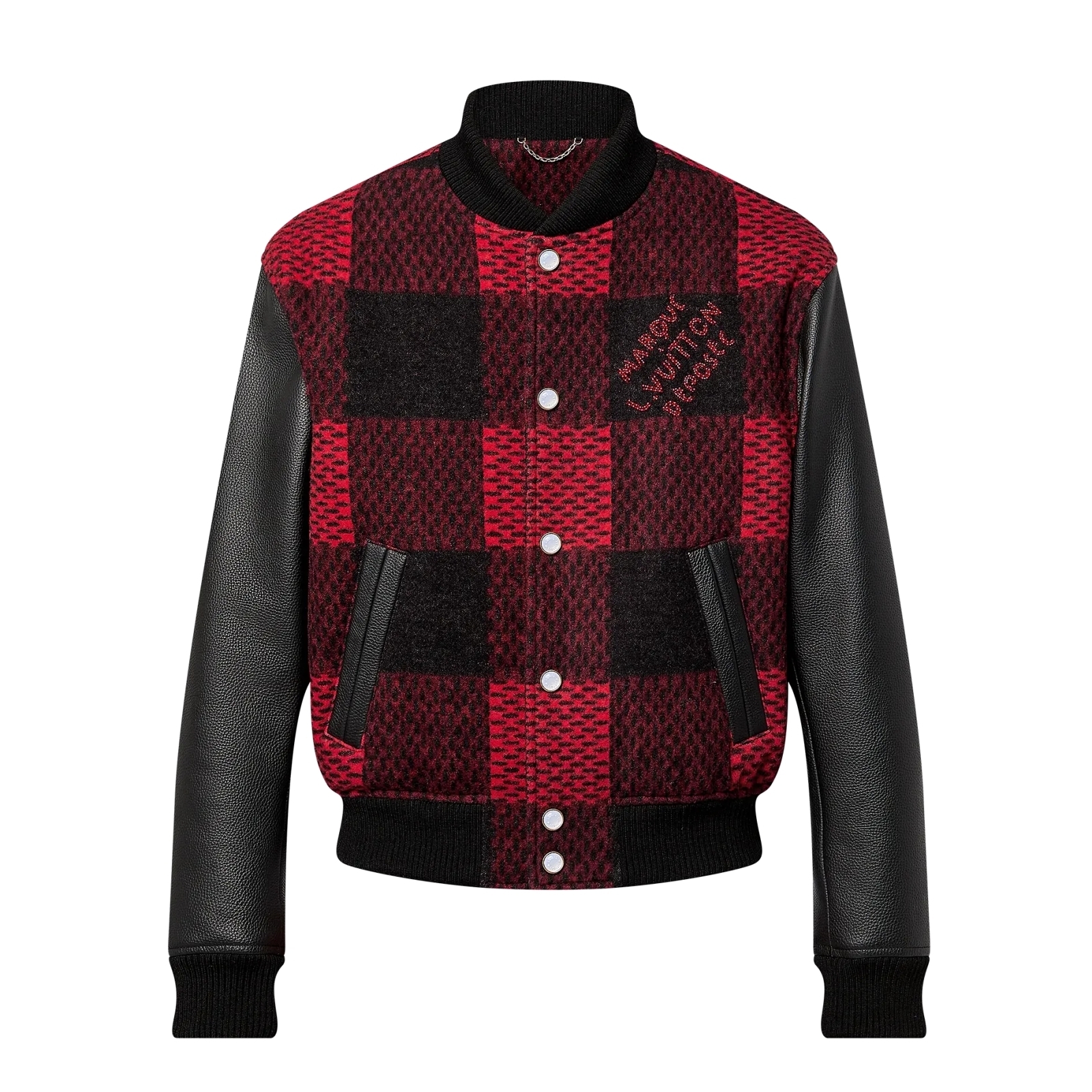 Louis Vuitton オシャレコーデ ブルゾン ダミエ レッド 1AFXGL