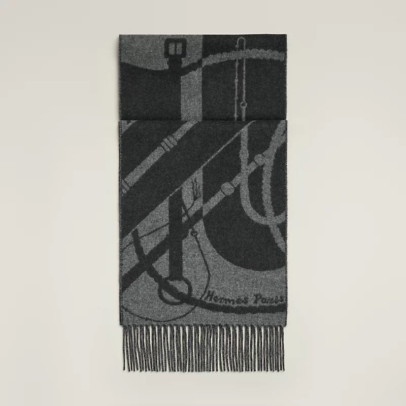 エルメス HERMES クリック・クラック カシミヤ マフラー H394071T 02