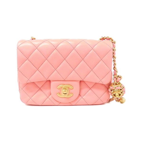 CHANEL CC_ミニフラップバッグ パールクラッシュ スクエア AS1786