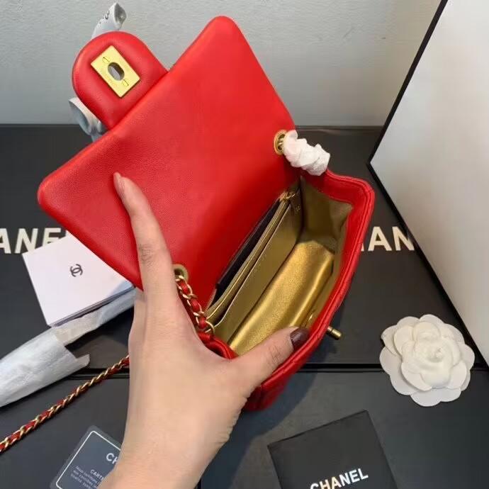 シャネル ミニ フラップ ラムスキン ショルダーバッグ  AS1786 B02916 96025