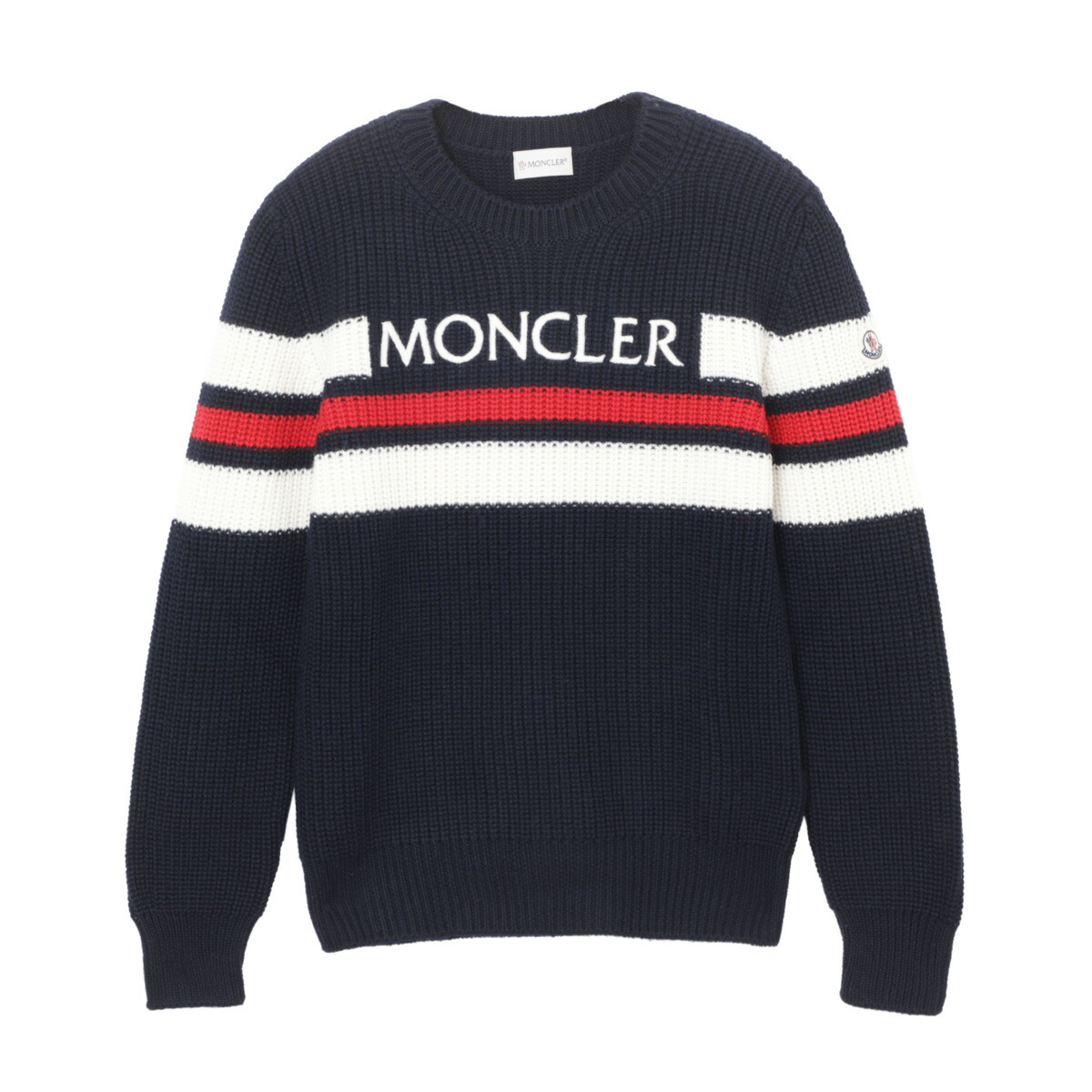 モンクレール MONCLER クルーネックニット ブルー 9c00006 m1131 f70