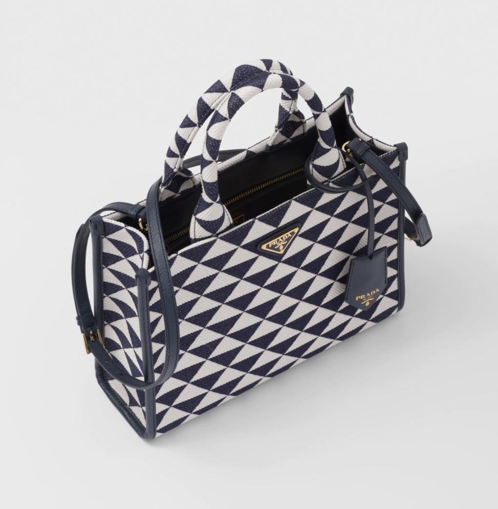 プラダ PRADA シンボル ジャカード スモールハンドバッグ 1BA354_2FKL_F02Z7_V_OOO